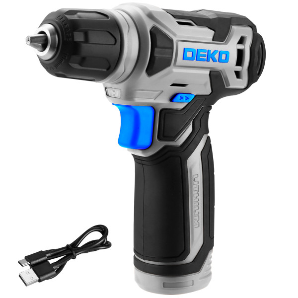 Parafusadeira Furadeira 3/8 Pol. 12Nm com Bateria Lítio Ion 8V e